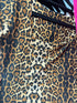 Women Low Neck Cut Animal Print Crop Tops